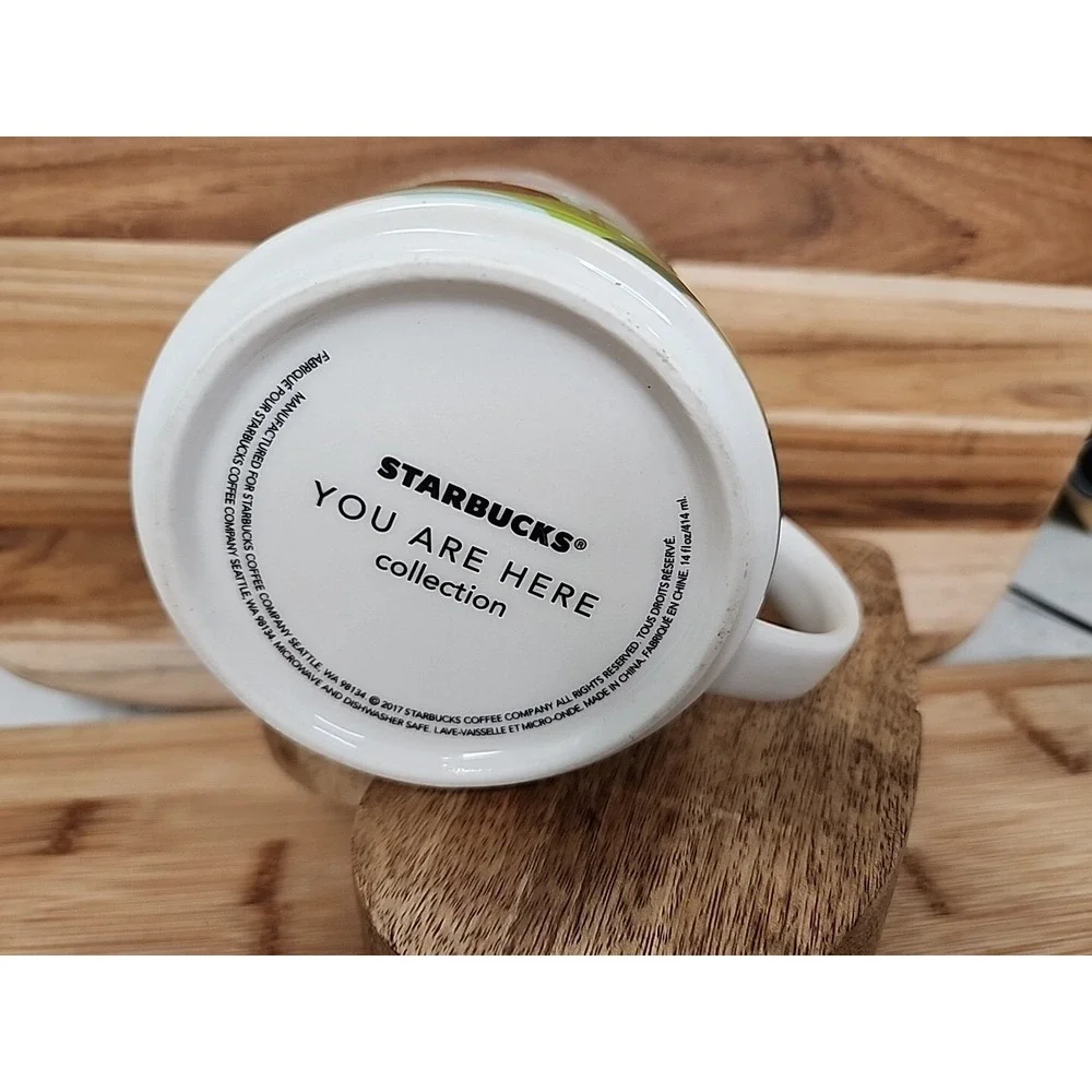 Starbucks Mug Michigan You Are Here Collection 14oz 2017 MINT